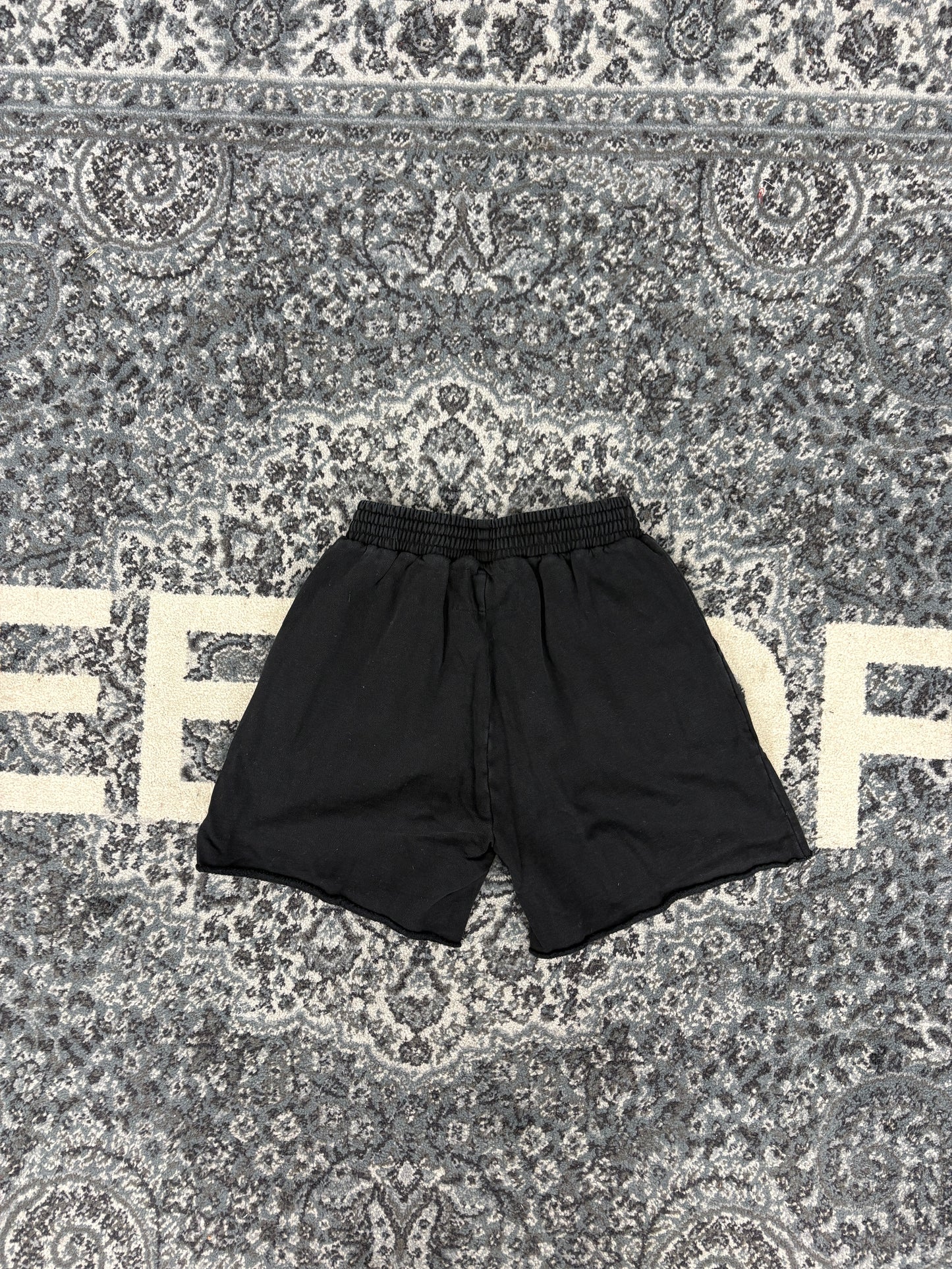 Sp5der OG Logo Embroidered Sweatshort Black