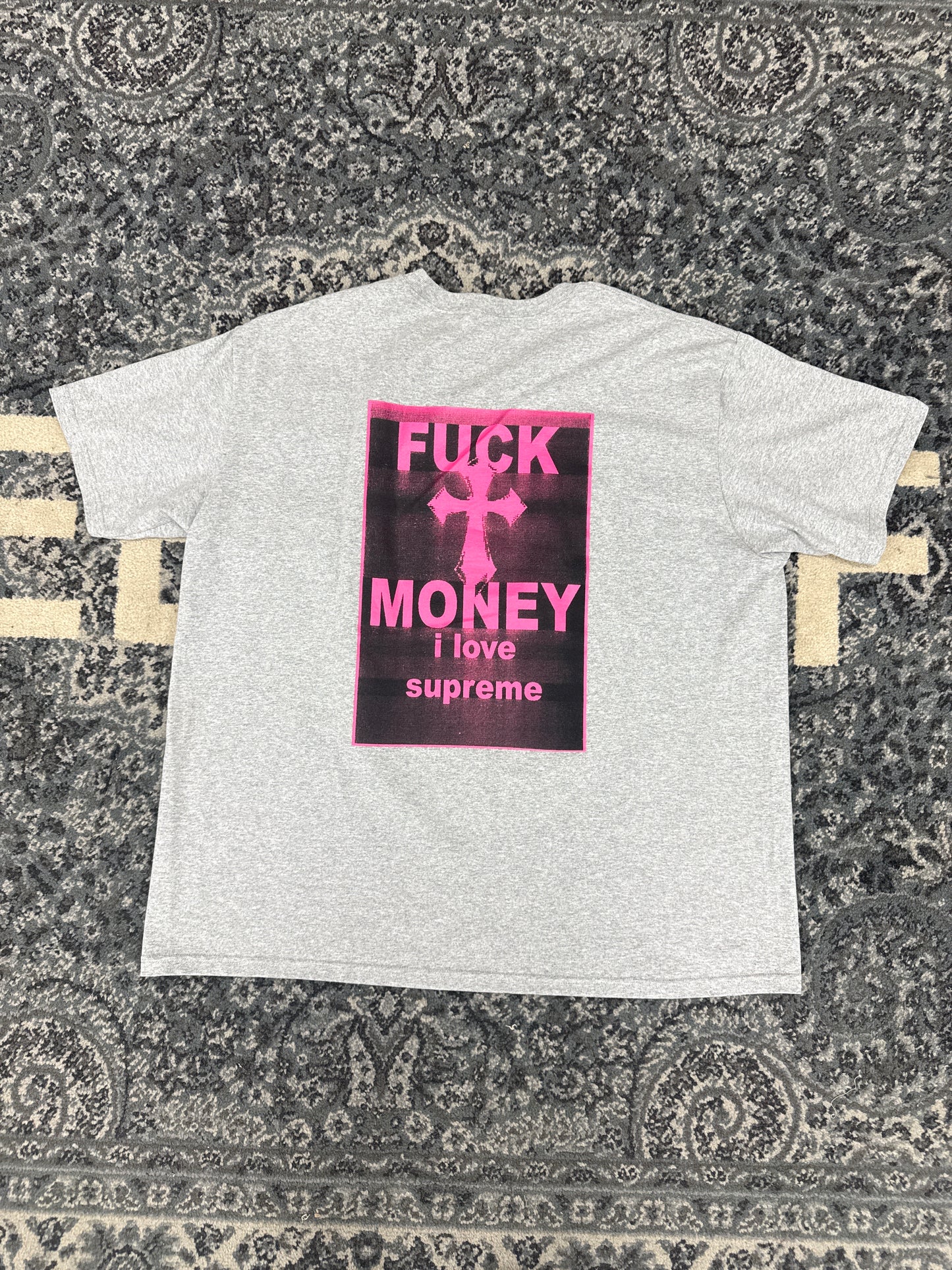Supreme F Money Tee Grey