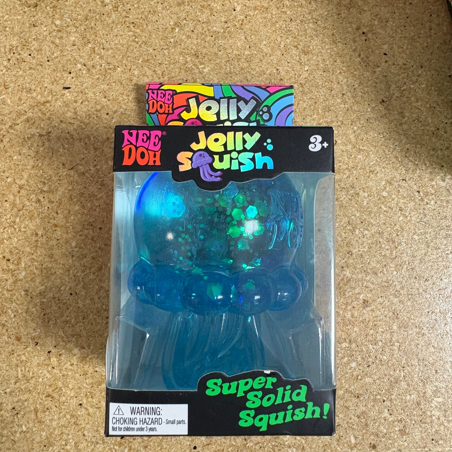 NeeDoh JellySquish Squishy Fidget Toy Blue