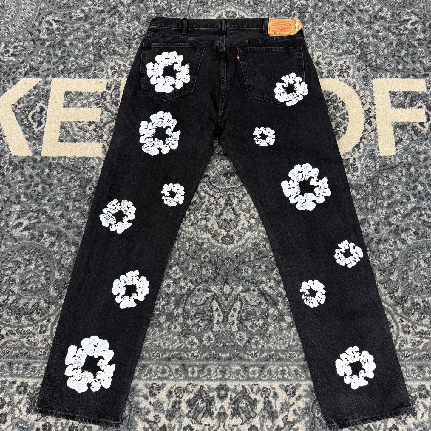 Denim Tears x Levi's Cotton Wreath Jean Black