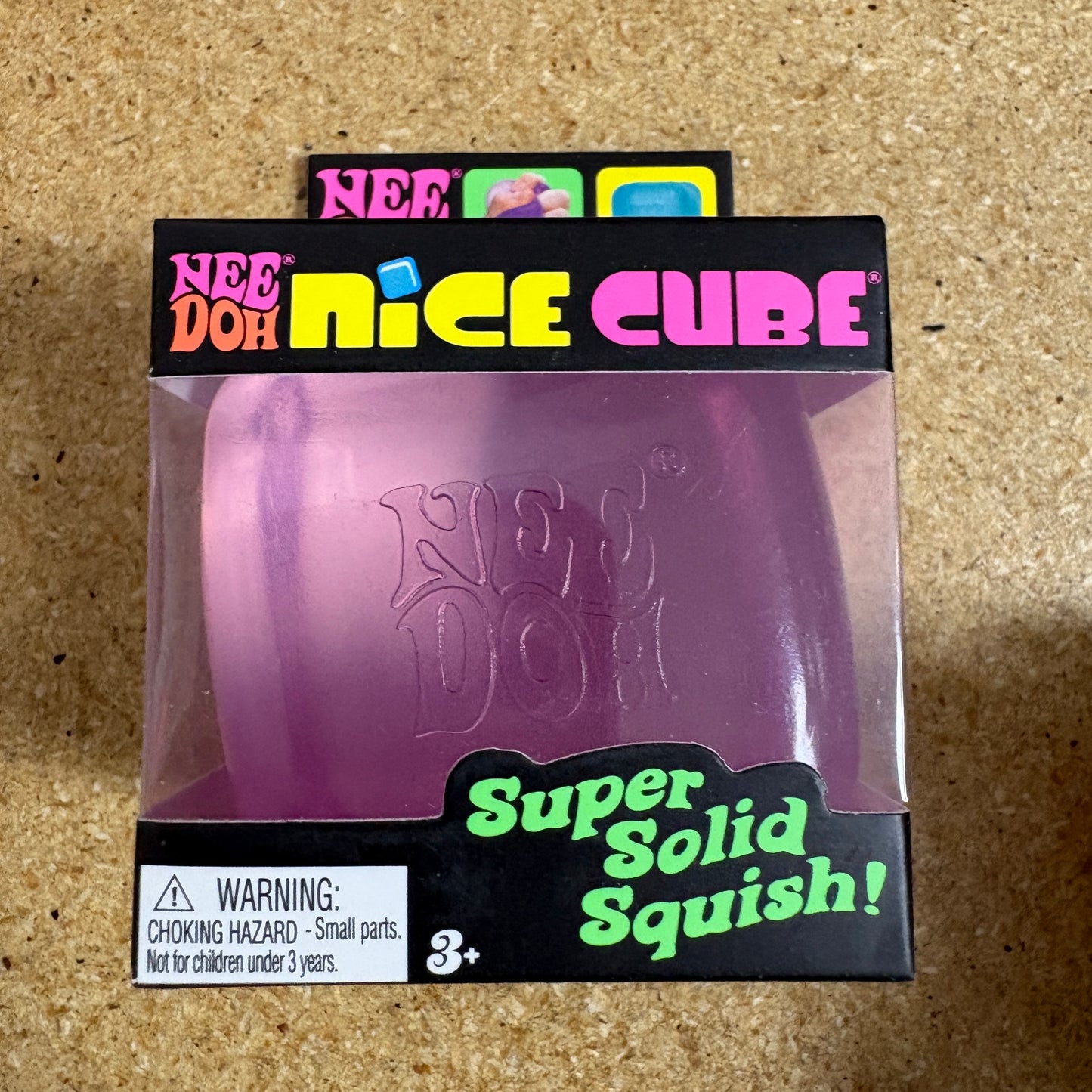 NeeDoh Nice Cube Squishy Fidget Toy Purple