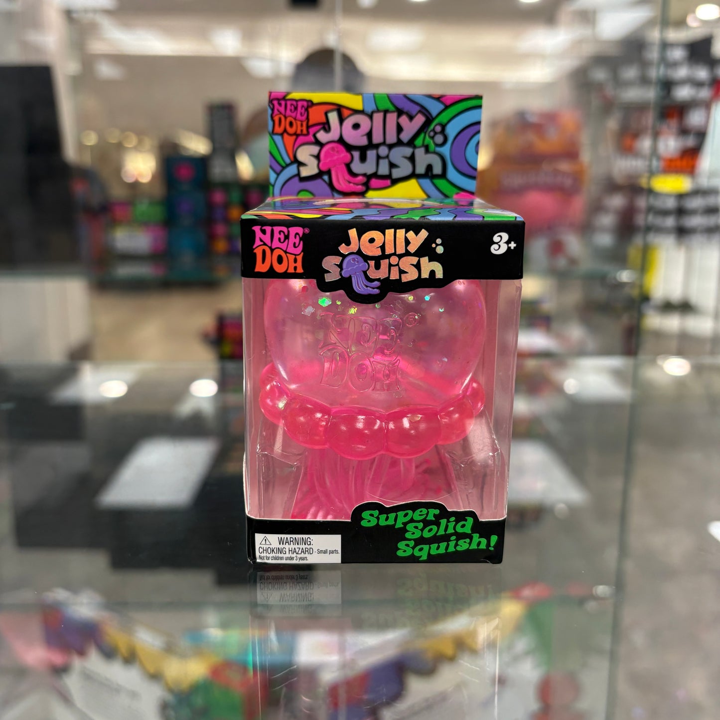 NeeDoh JellySquish Squishy Fidget Toy Pink