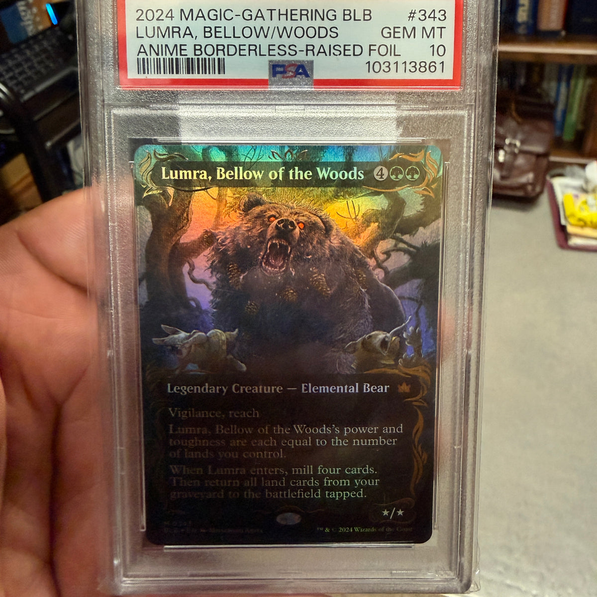 2024 Magic G Lumra, Bellow/Woods #343 Borderless PSA 10