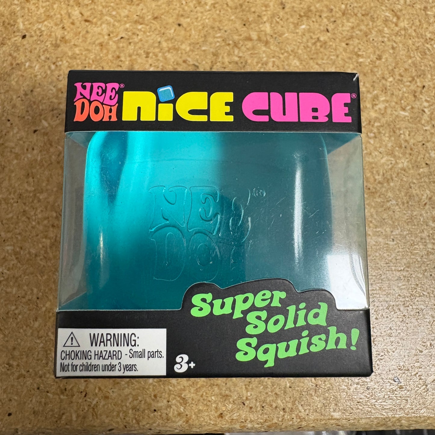 NeeDoh Nice Cube Squishy Fidget Toy Blue