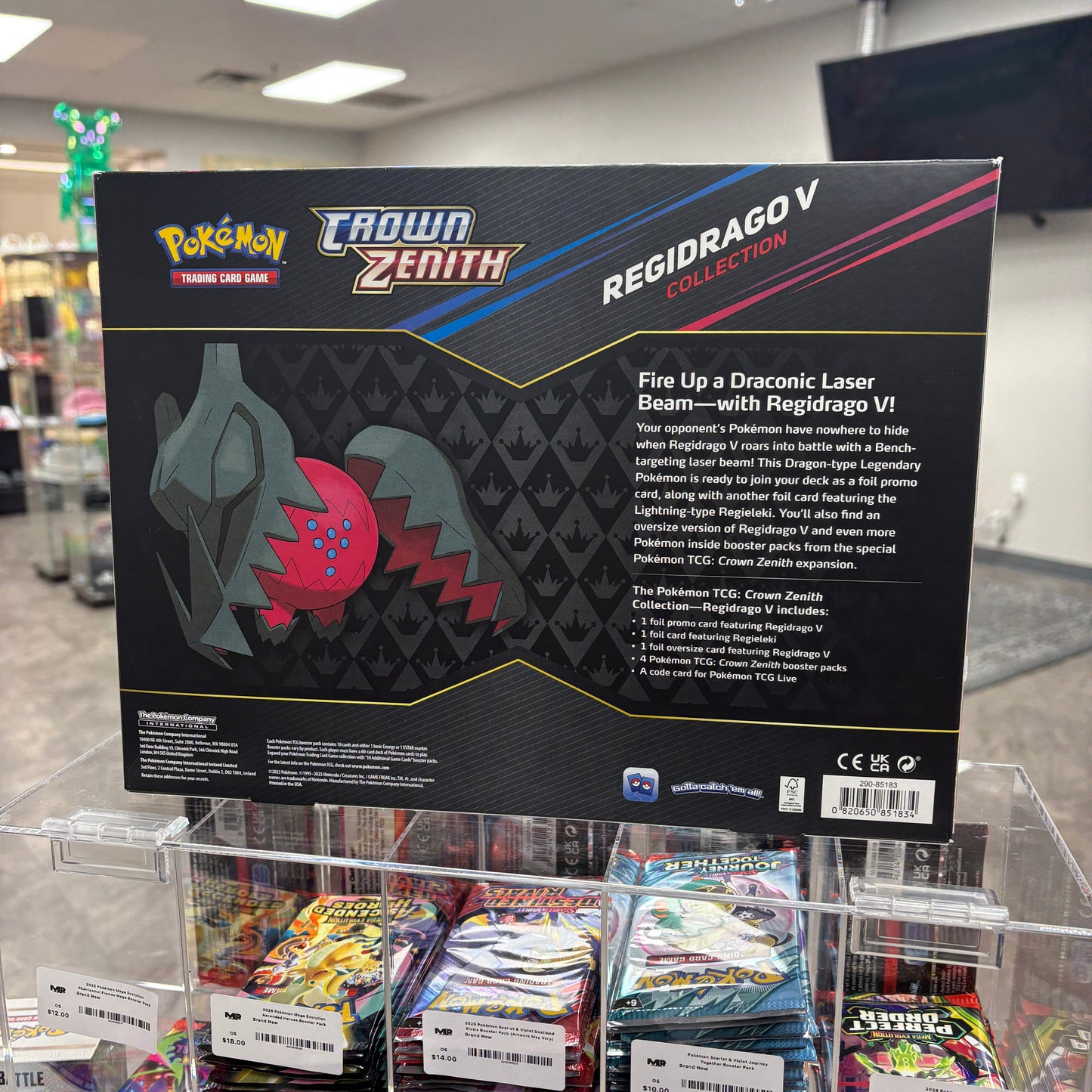 Pokémon TCG Sword & Shield Crown Zenith Regidrago V Collection Box