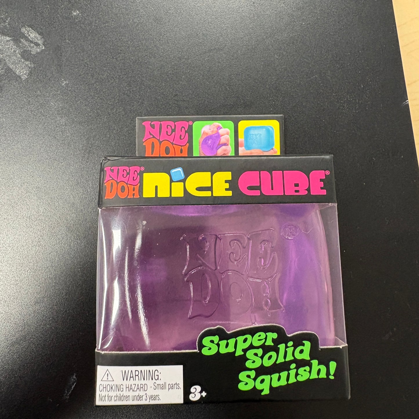 Needoh Nice Cube Squishy Fidget Toy Purple