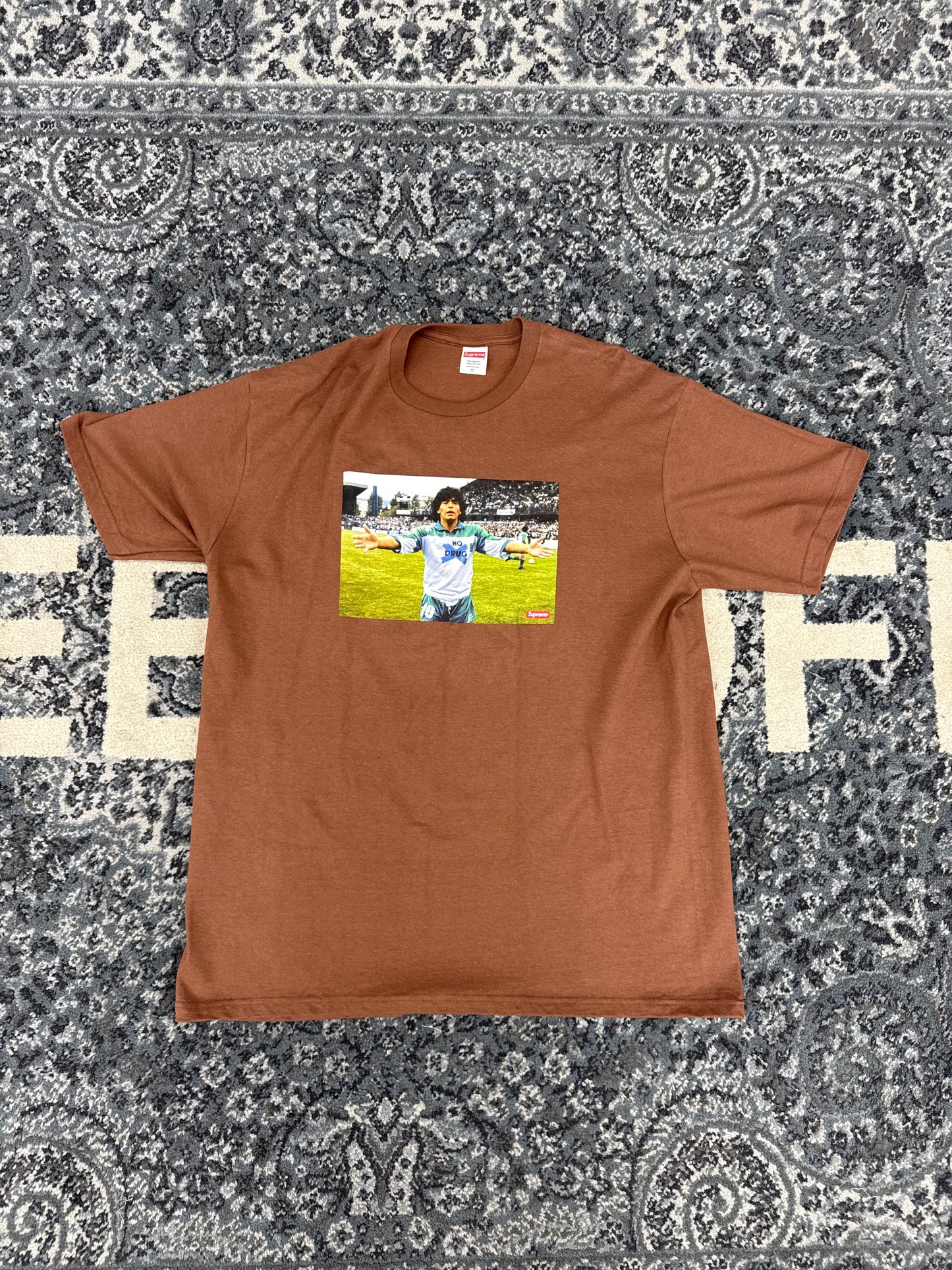 Supreme Maradona Tee Brown