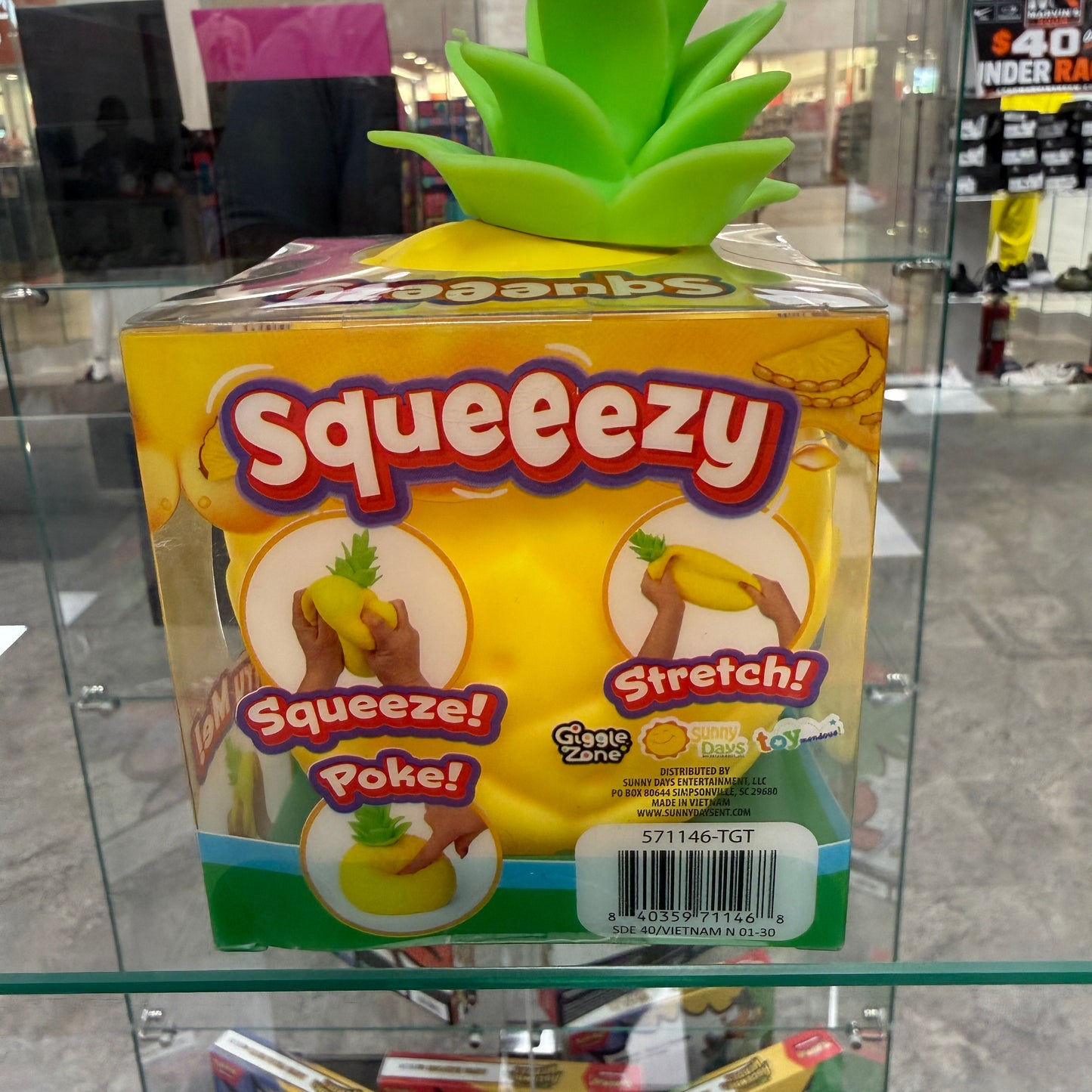 Sunny Days Entertainment Squeezy Pineapple Sensory Fidget Toy