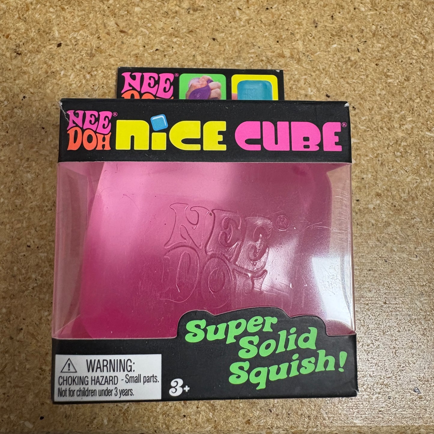 NeeDoh Nice Cube Squishy Fidget Toy Pink