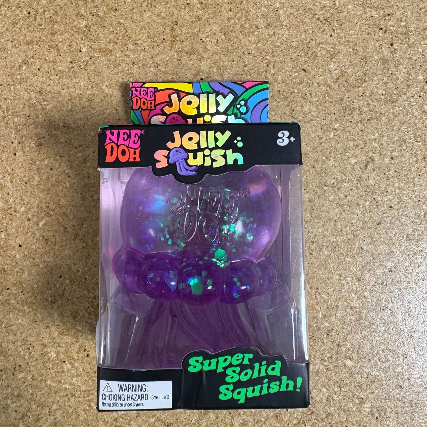 NeeDoh JellySquish Squishy Fidget Toy Purple