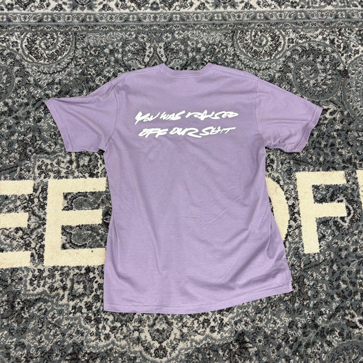 Supreme Black Bogo Tee Dusty Purple
