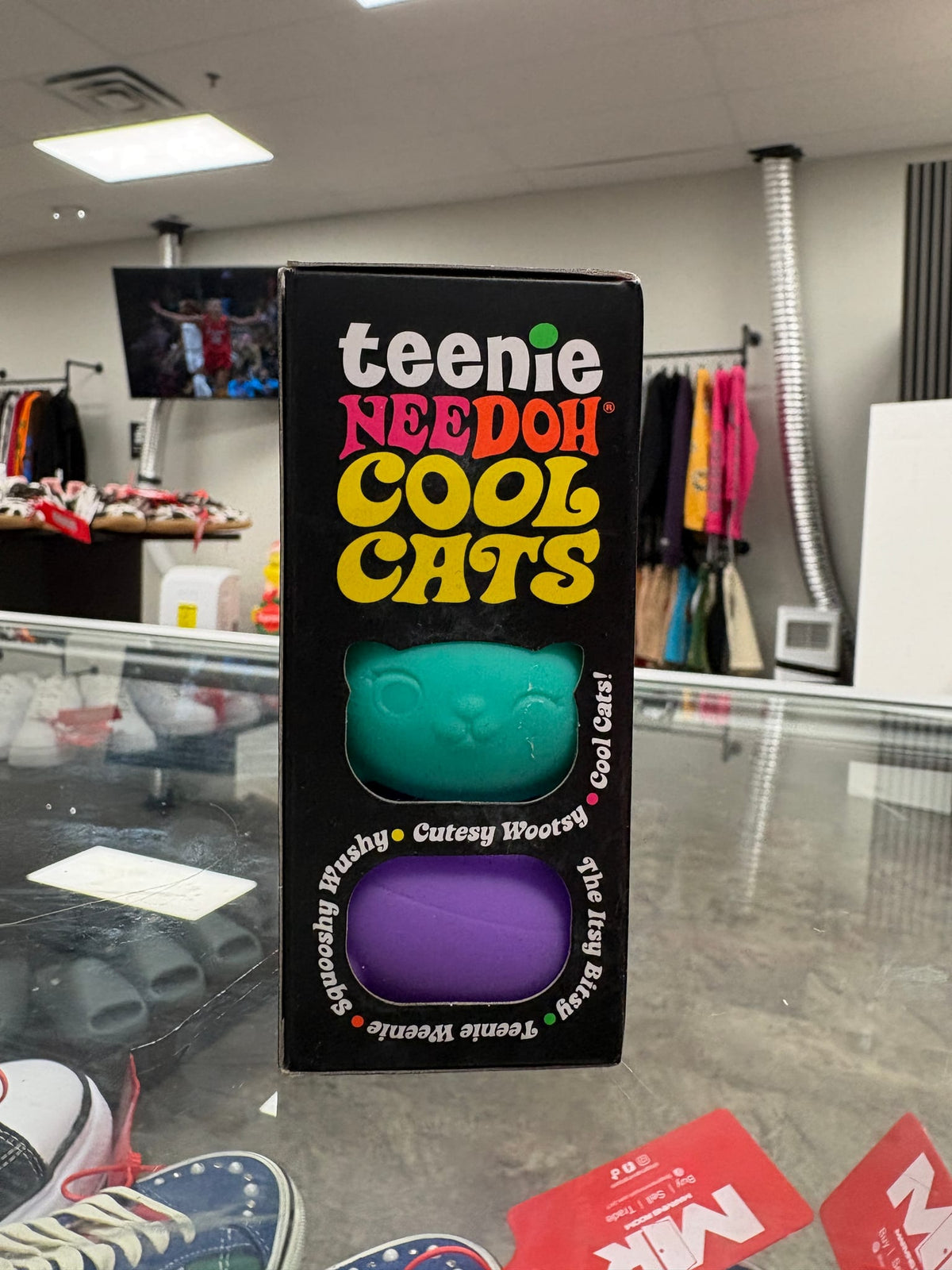 NeeDoh Teenie Cool Cat Squishy Fidget Toy (Colors May Vary) Multicolor