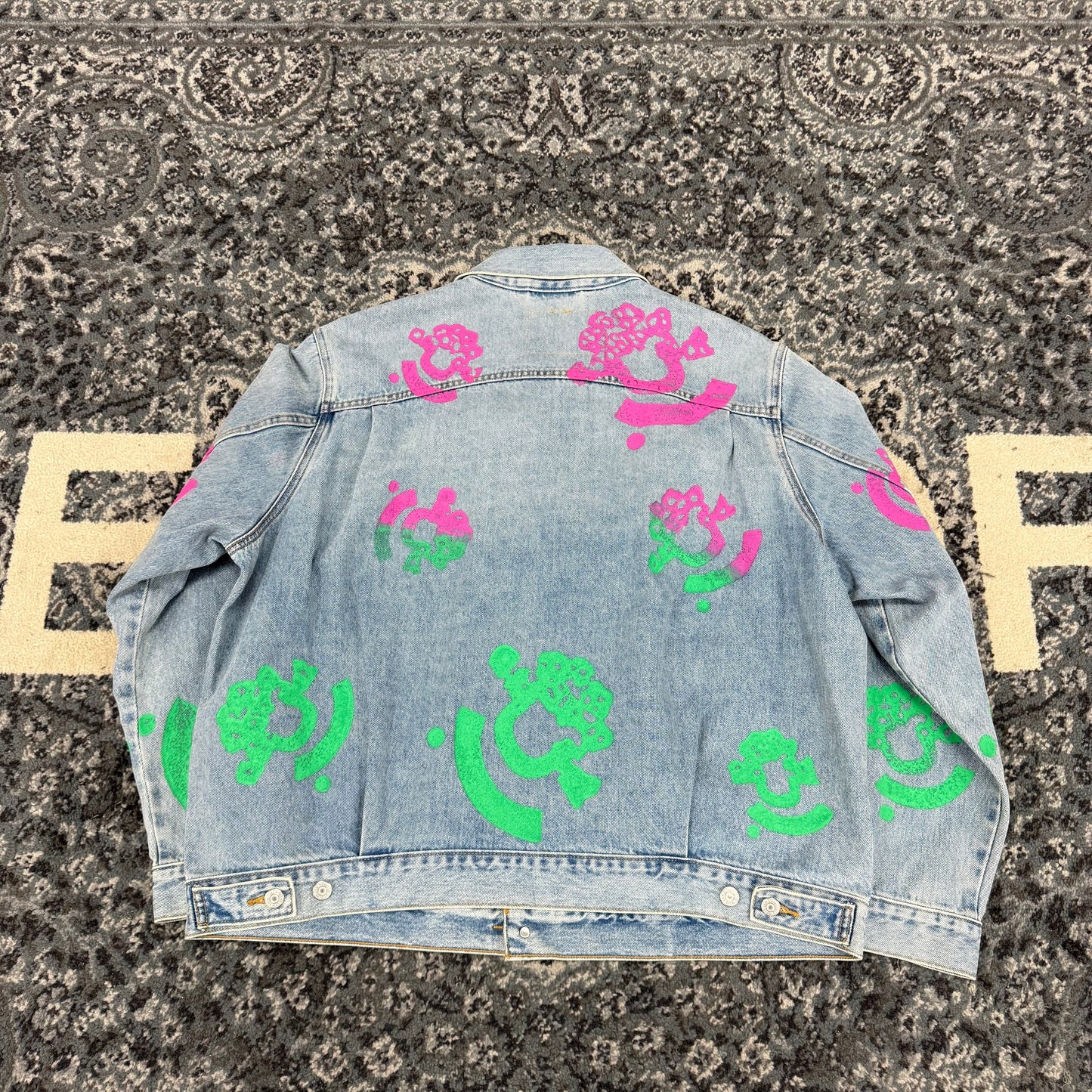 Denim Tears Wreath Multicolor Levi Jean Jacket