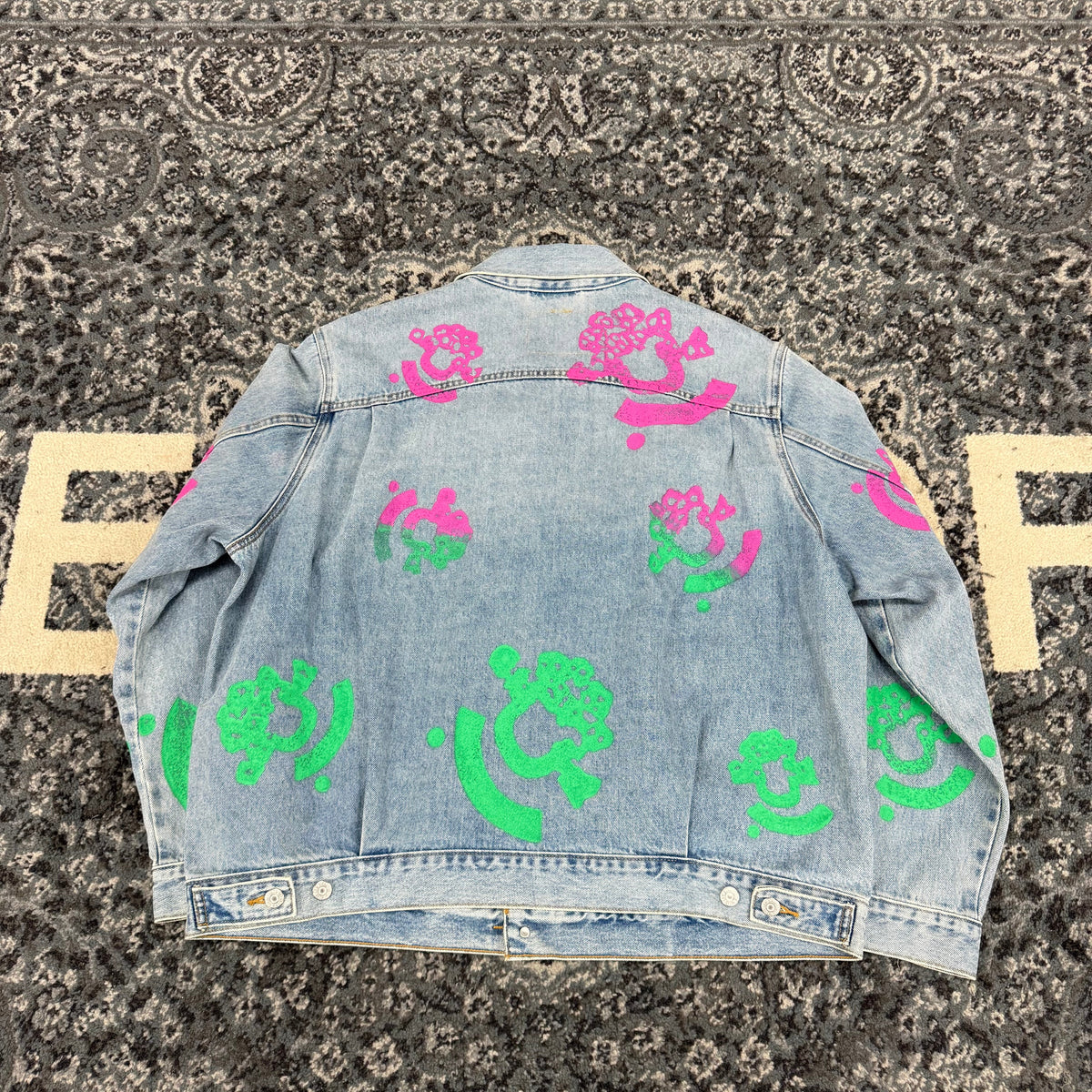 Denim Tears Wreath Multicolor Levi Jean Jacket