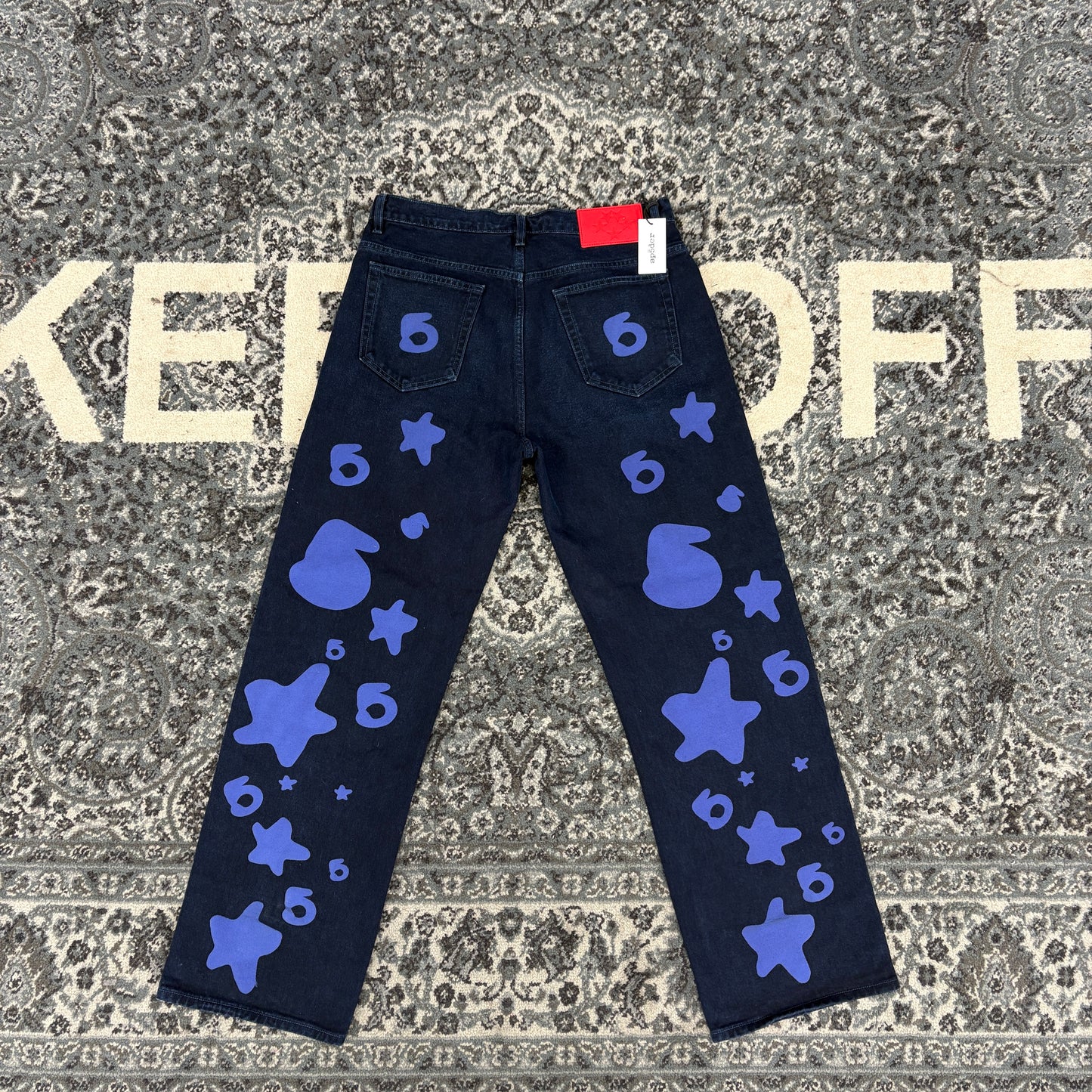 Sp5der Beluga Denim Jeans Indigo Denim