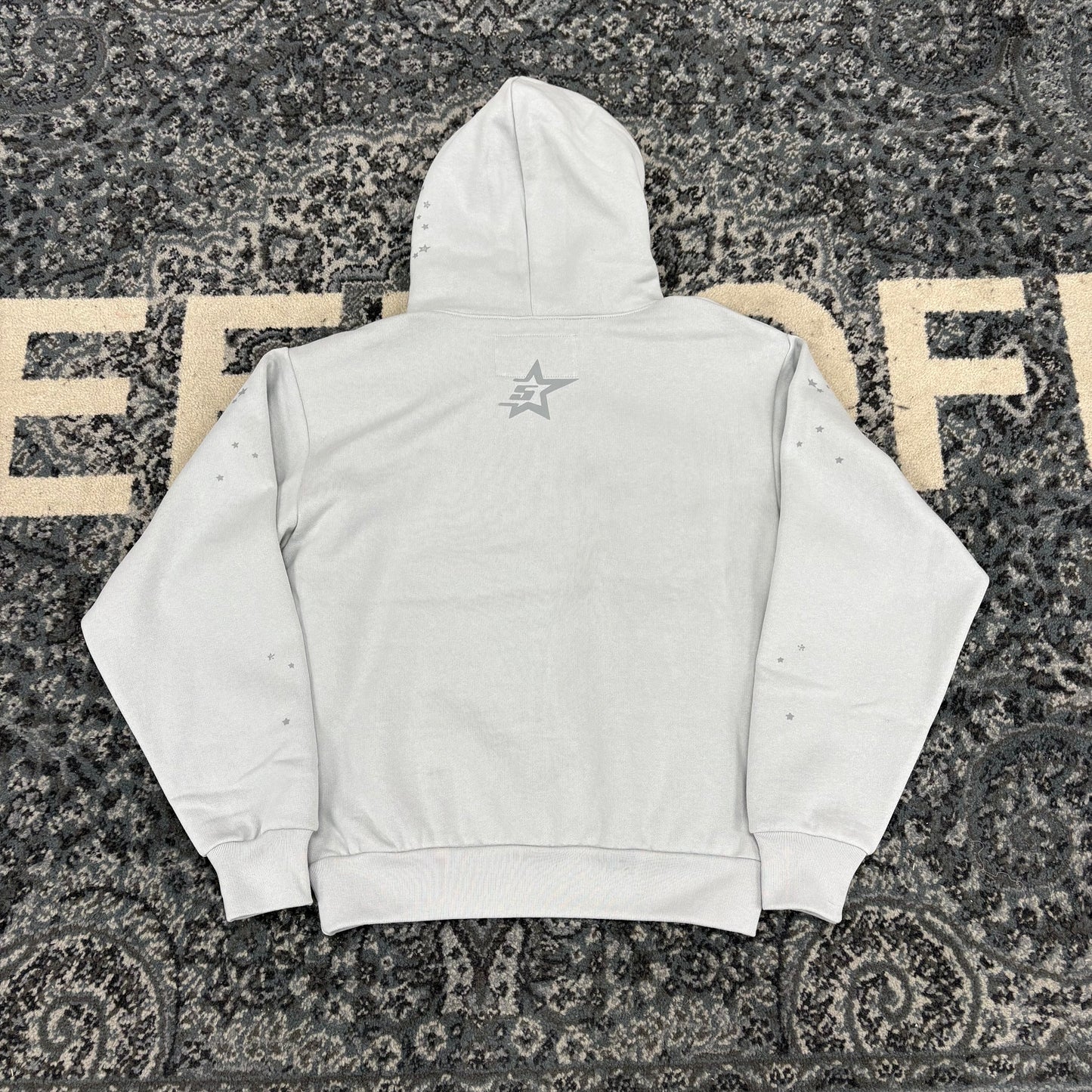 Sp5der Punk Web Hoodie Grey