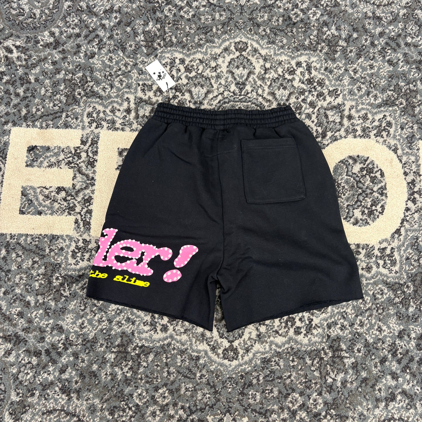 Sp5der Punk V2 Sweatshort Black