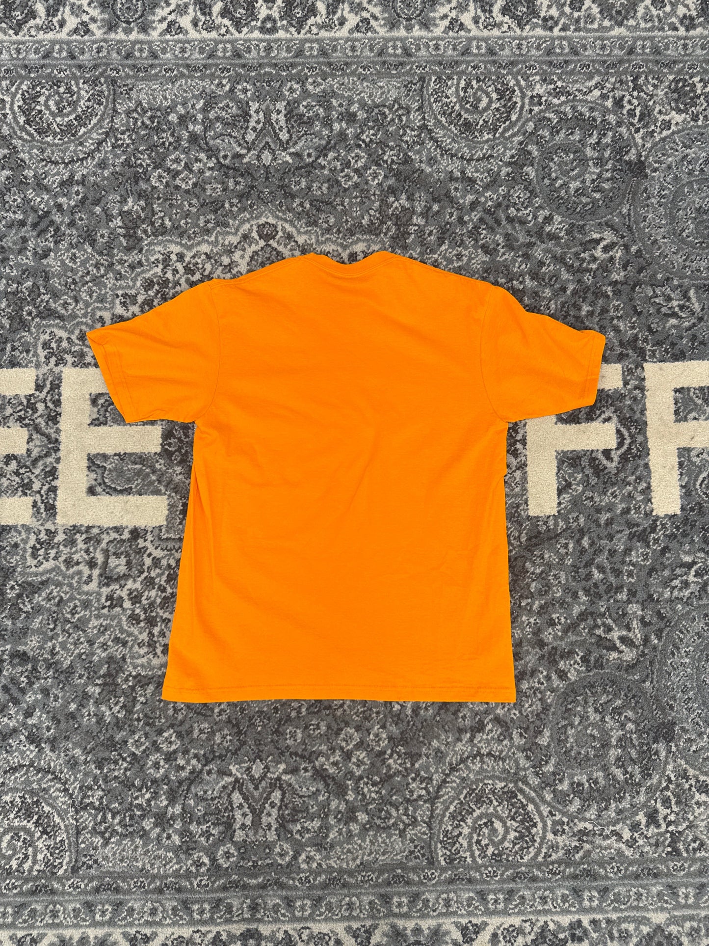 Supreme Purple Logo Tee Orange