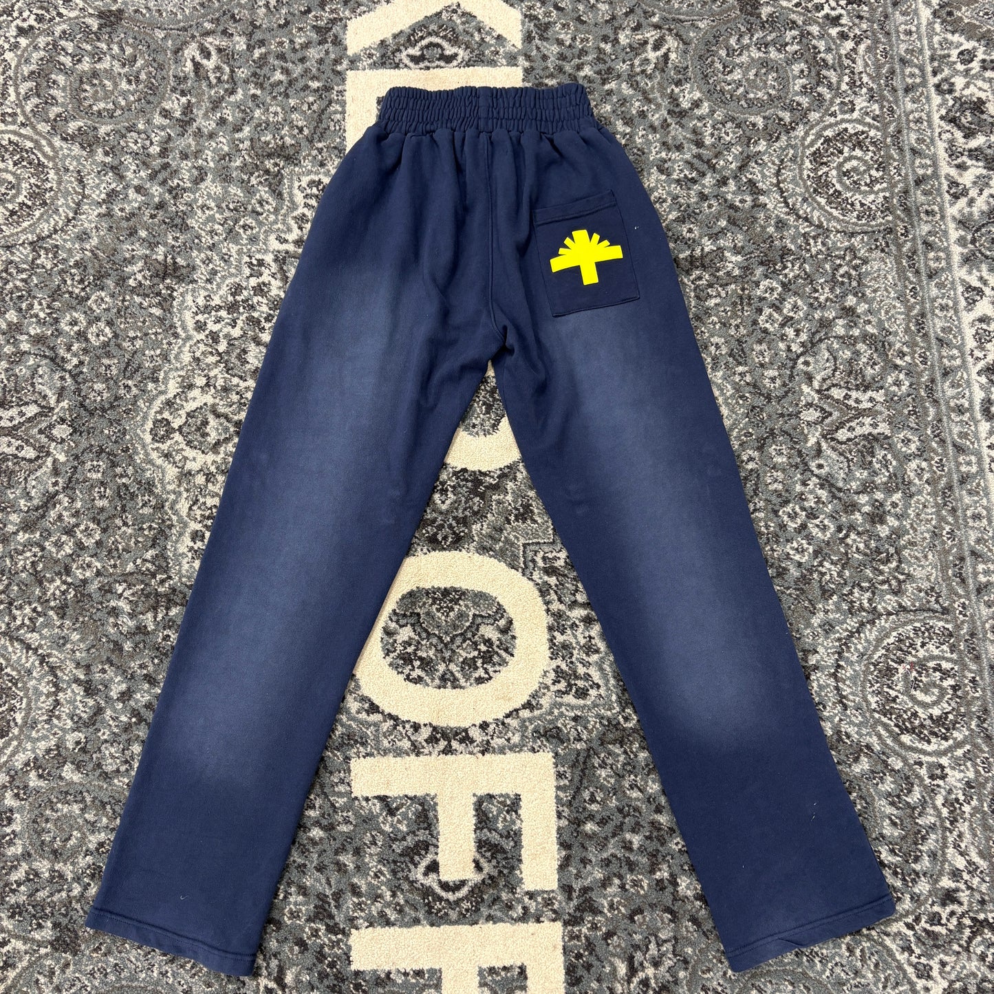 Vertabrae Navy & Yellow Sweatpants