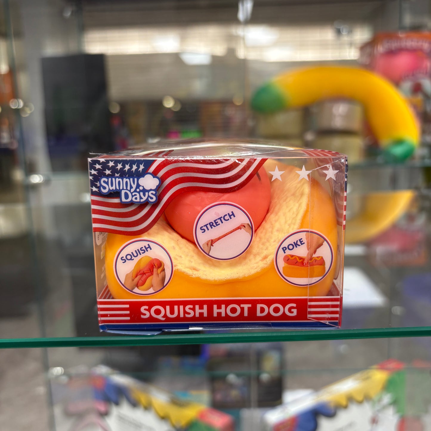 Sunny Days Entertainment Squeezy Hotdog Sensory Fidget Toy