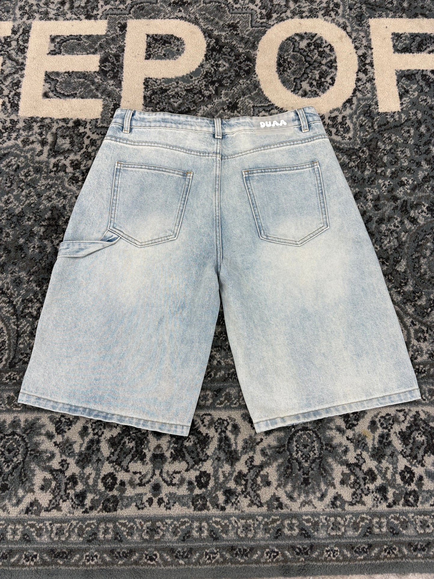 Duaa Carpenter Stone Jorts
