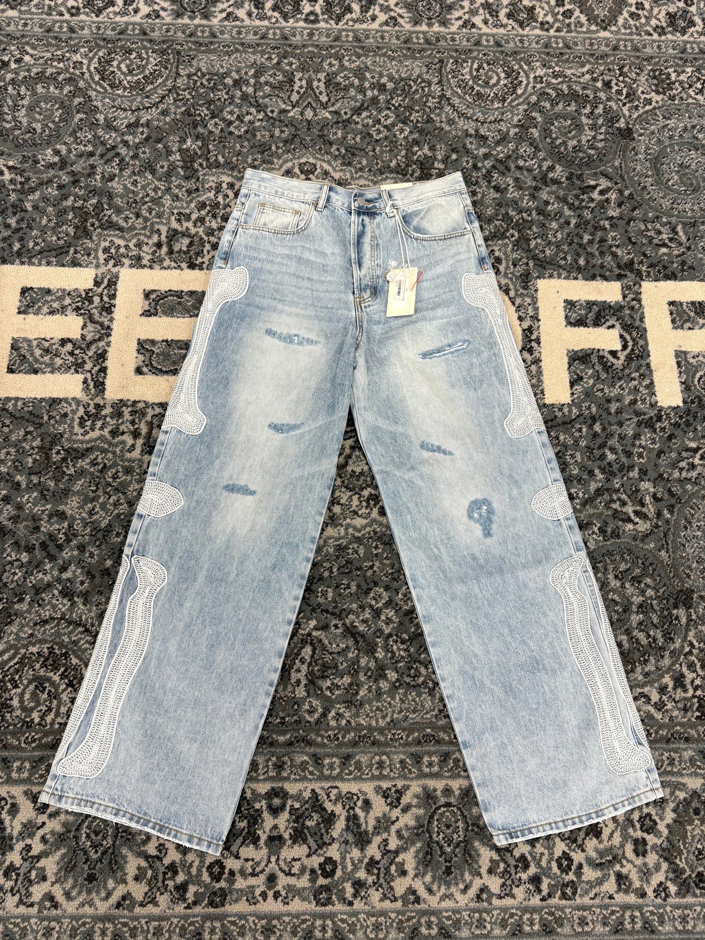 Mnml Skeleton Denim Wash Blue