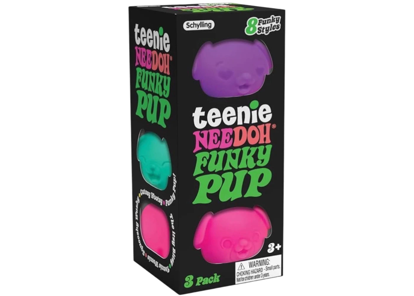 Teenie NeeDoh Toy Set of 3 Multicolor
