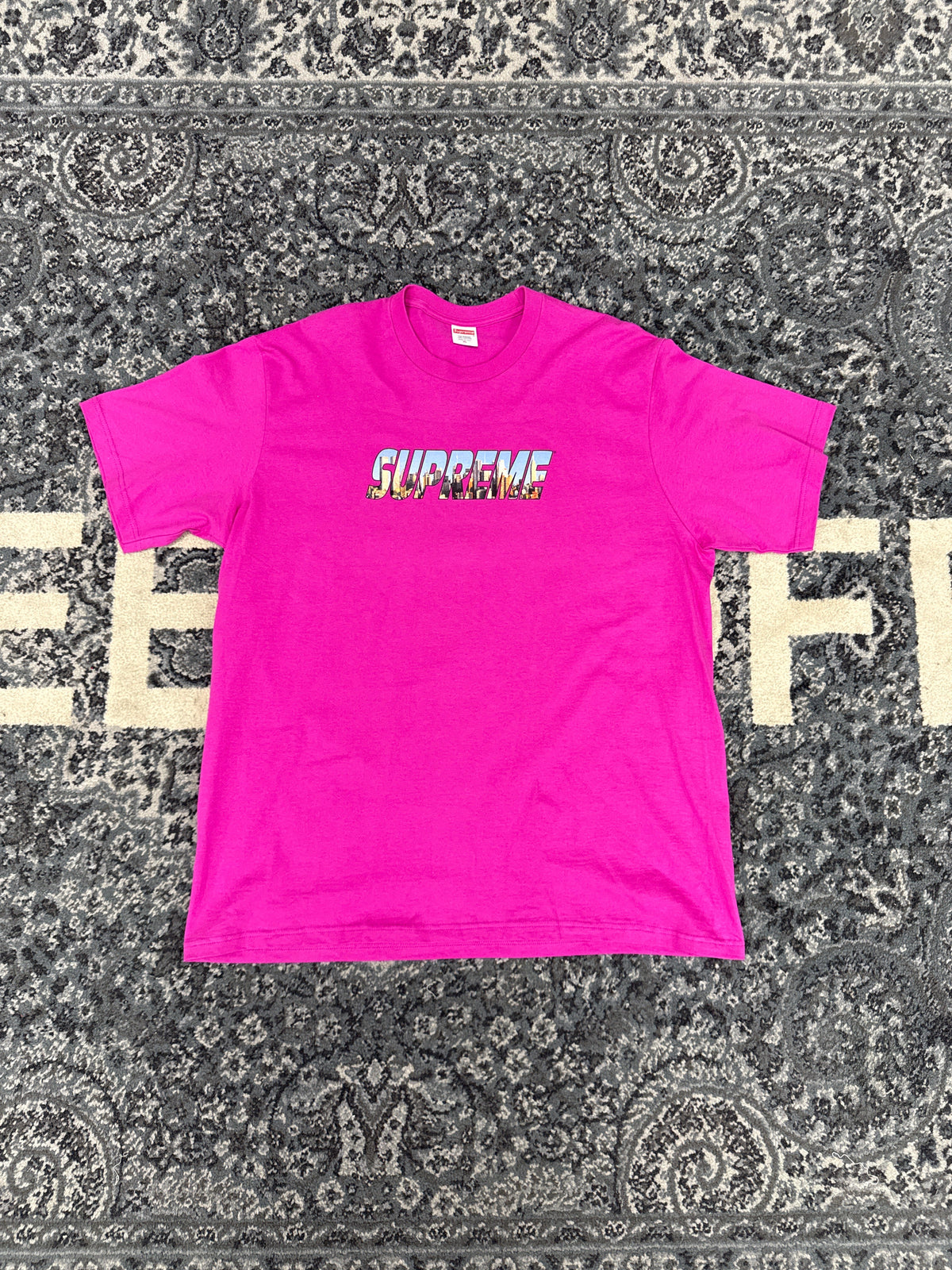 Supreme New York Tee Pink