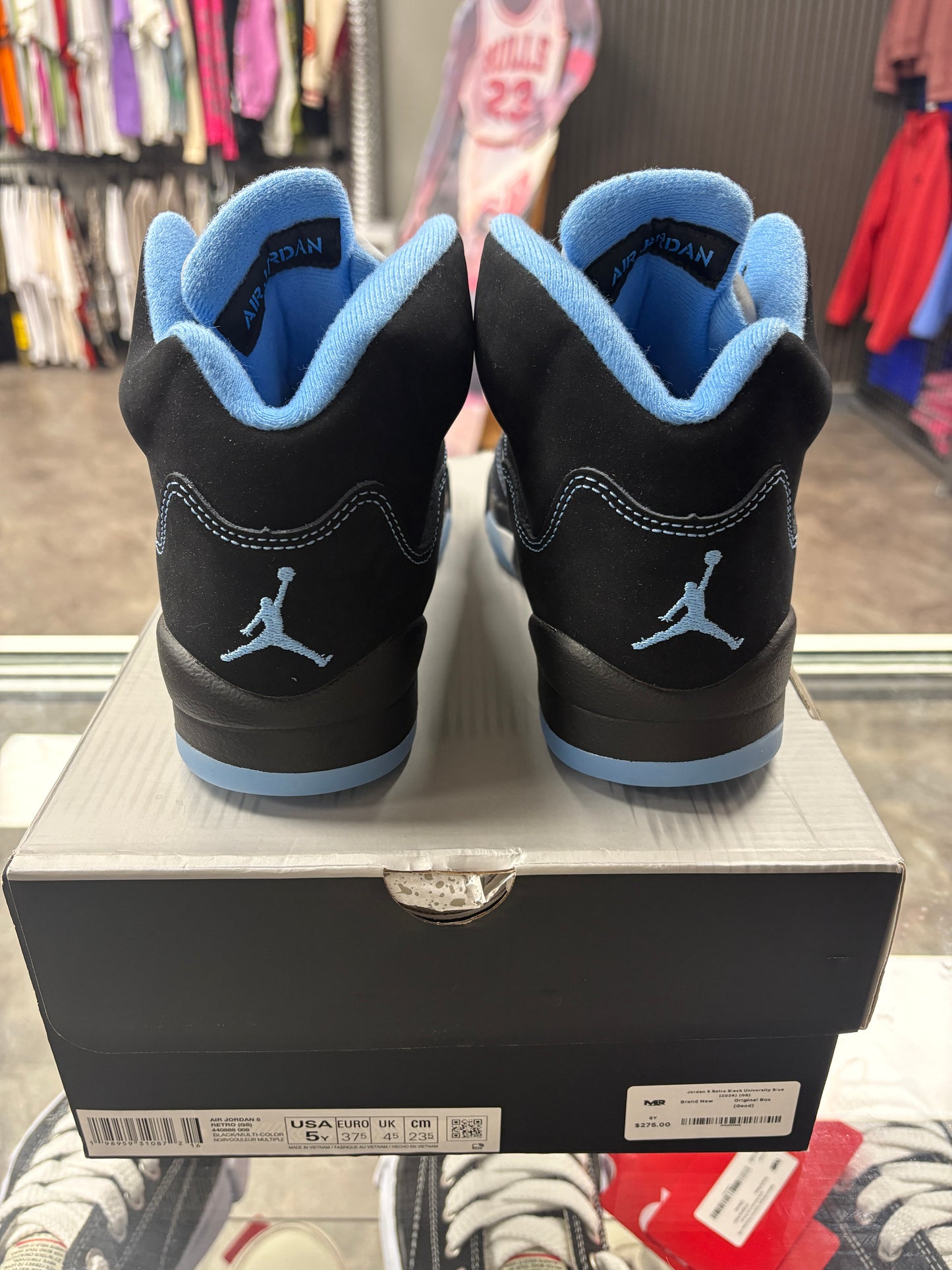 Jordan 5 Retro Black University Blue (2026) (GS)