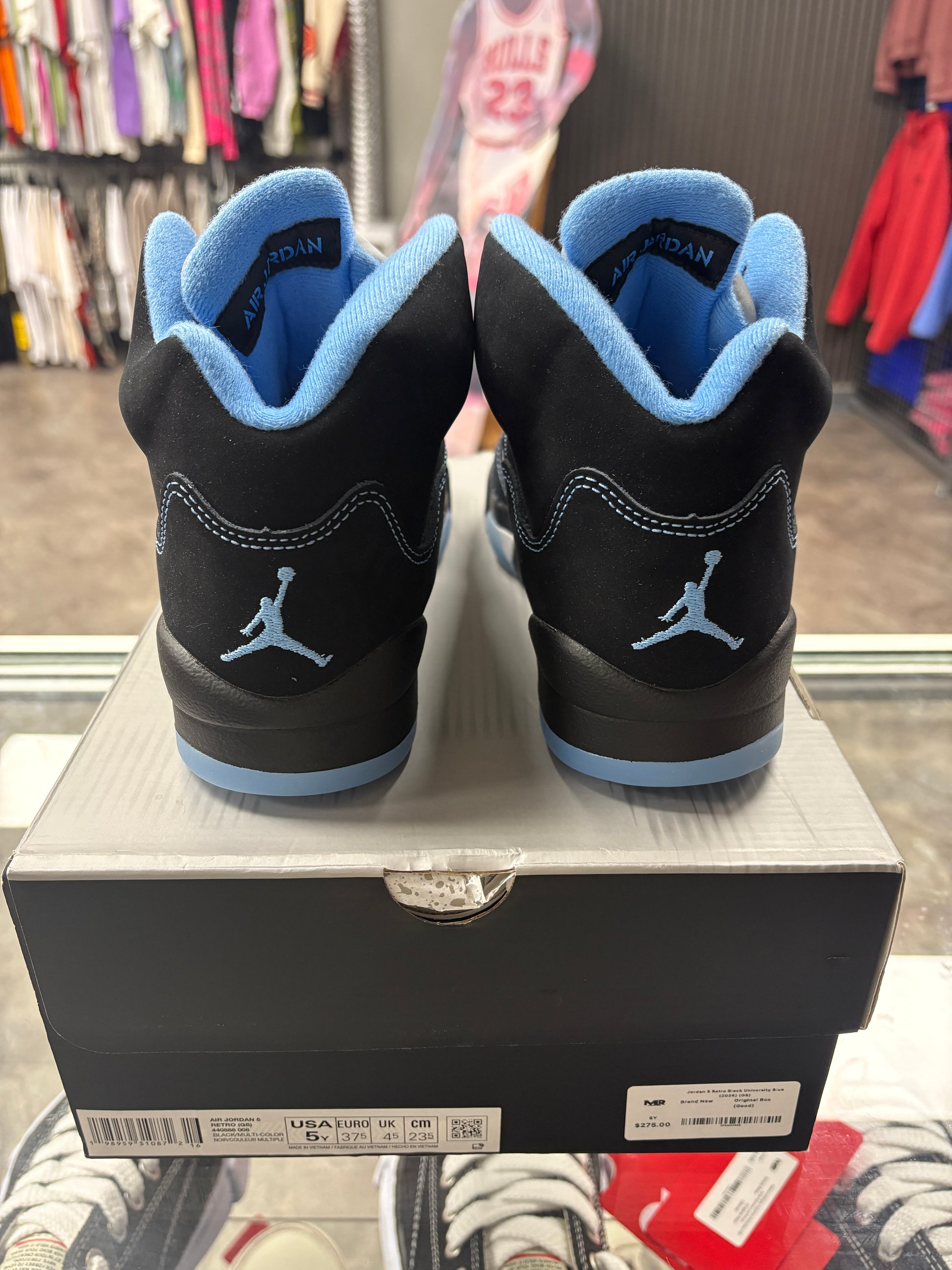 Jordan 5 Retro Black University Blue (2026) (GS)