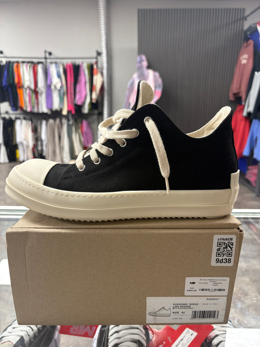 Rick Owens DRKSHDW Lido Low Sneaks Black Milk