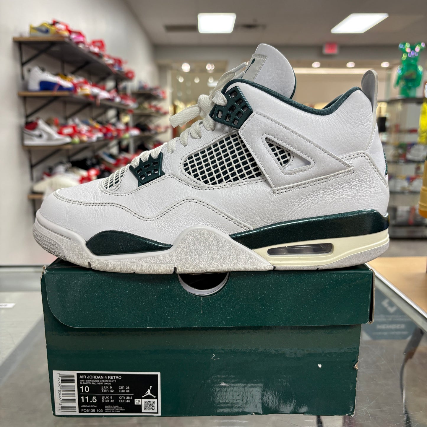 Jordan 4 Retro Oxidized Green