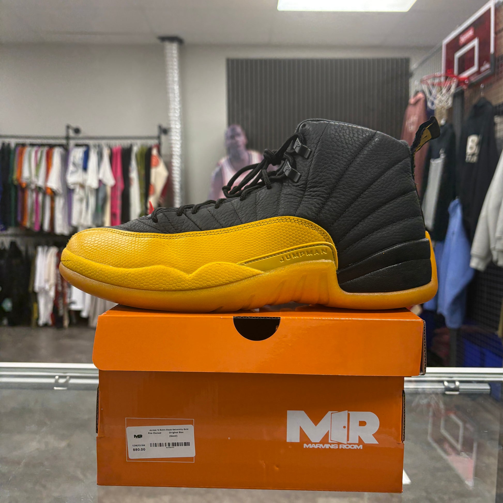 Jordan 12 Retro Black University Gold