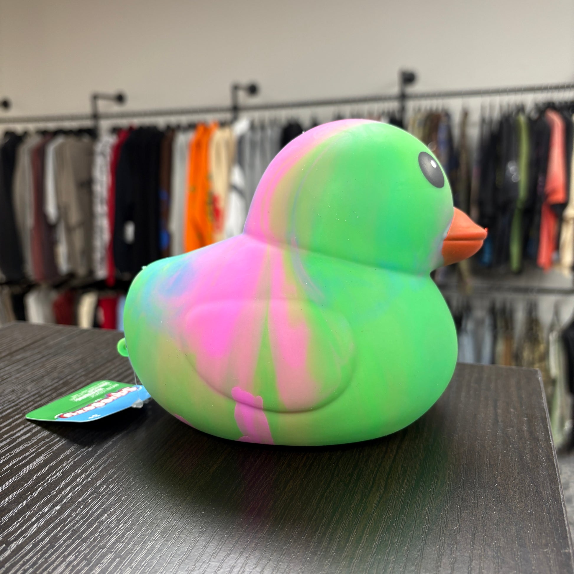 Sunny Days Entertainment Jumbo Squeezy Duck Tie Dye Green