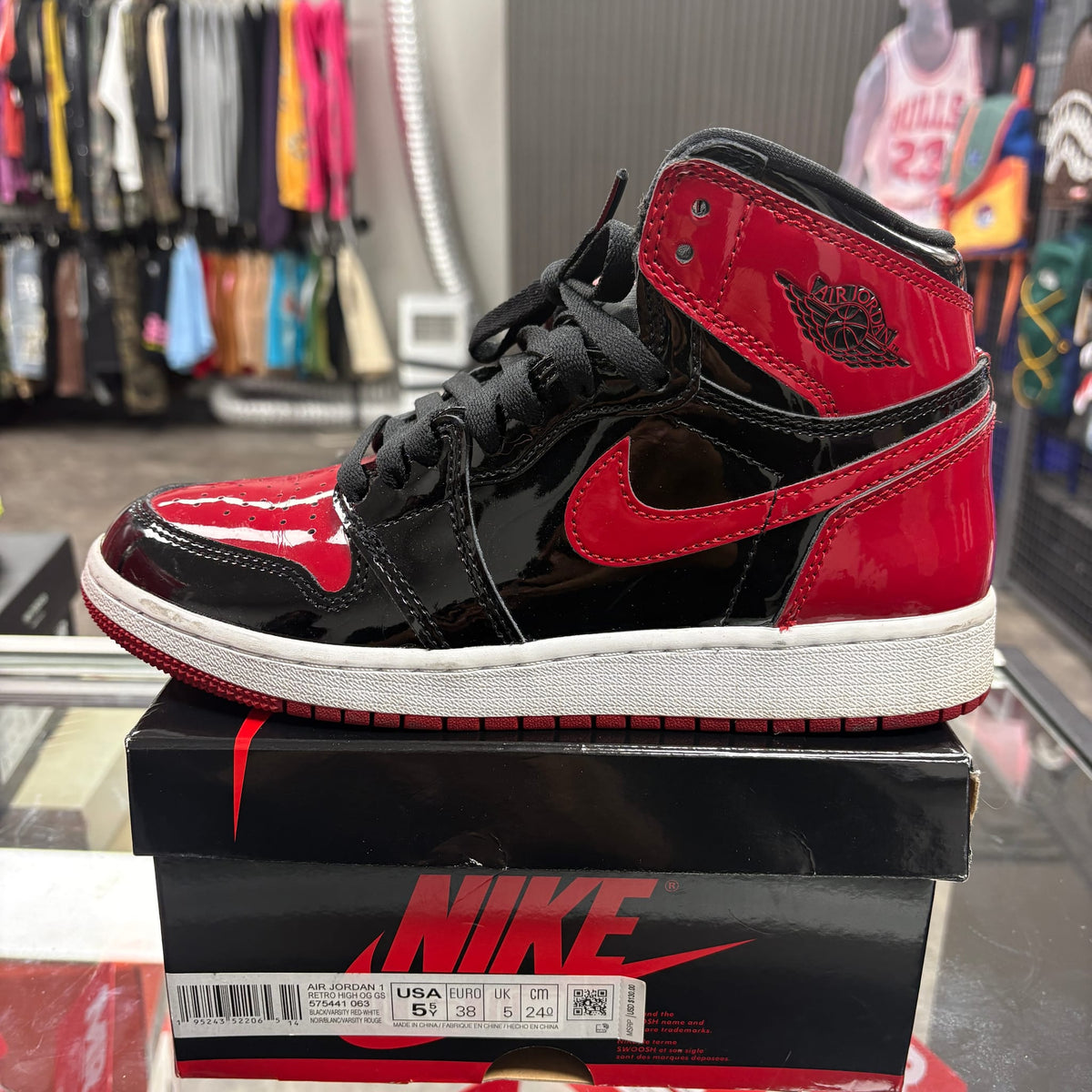 Jordan 1 Retro High OG Patent Bred (GS)