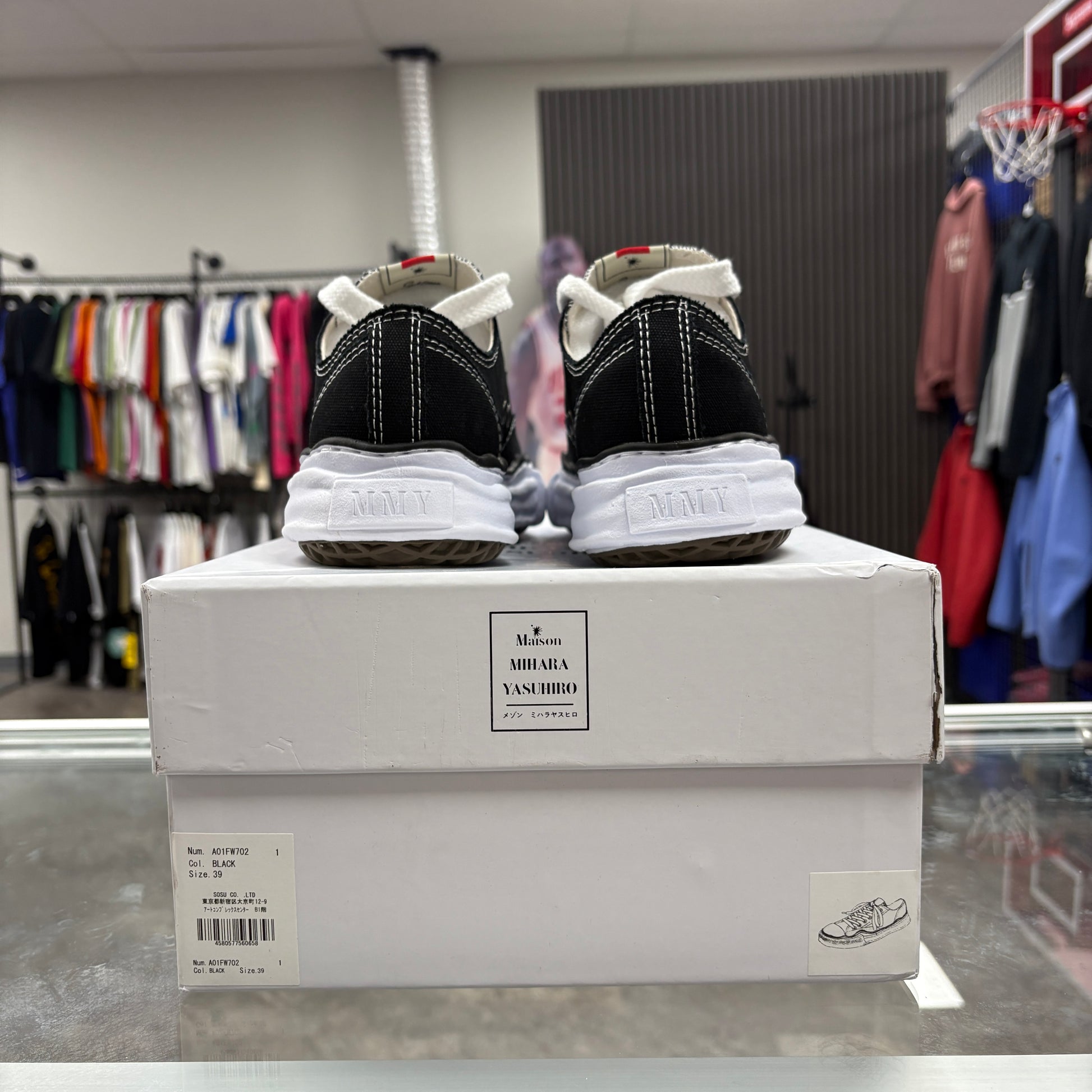 Maison Mihara Yasuhiro Peterson OG Sole Canvas Low Black