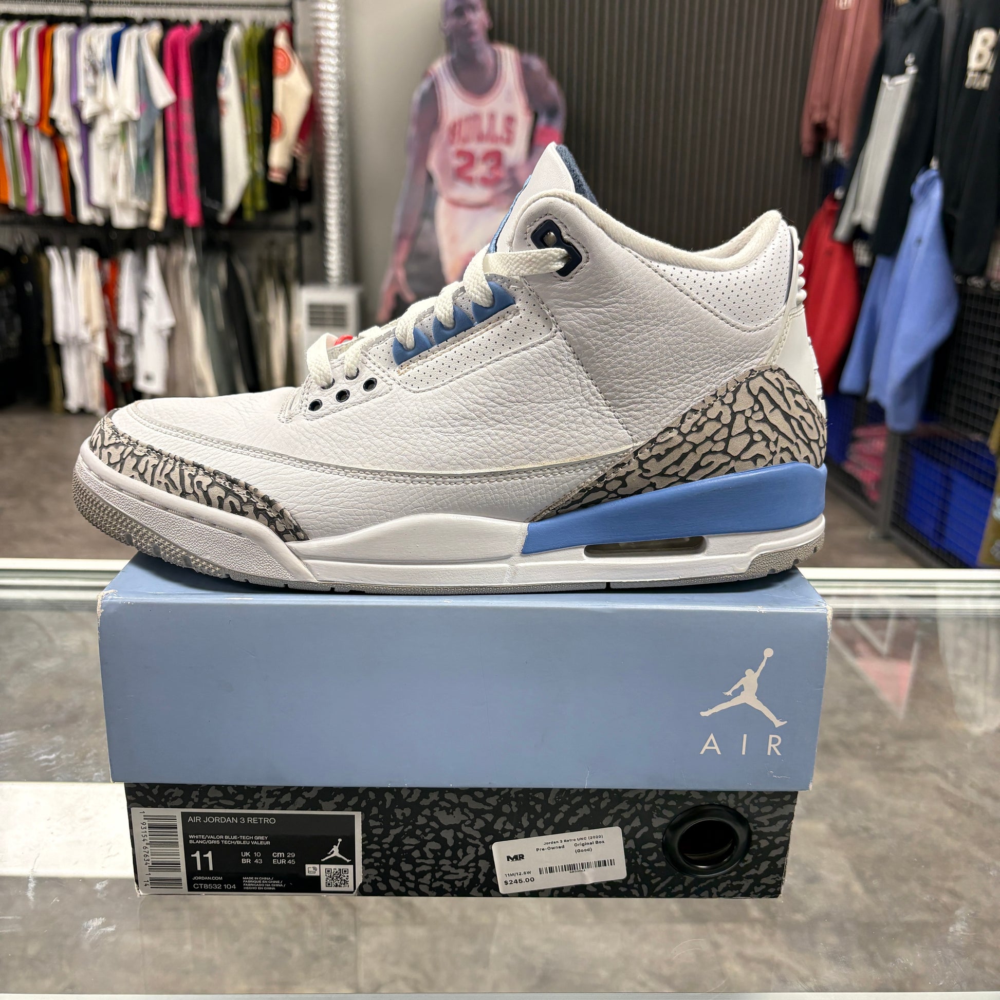 Jordan 3 Retro UNC (2020)