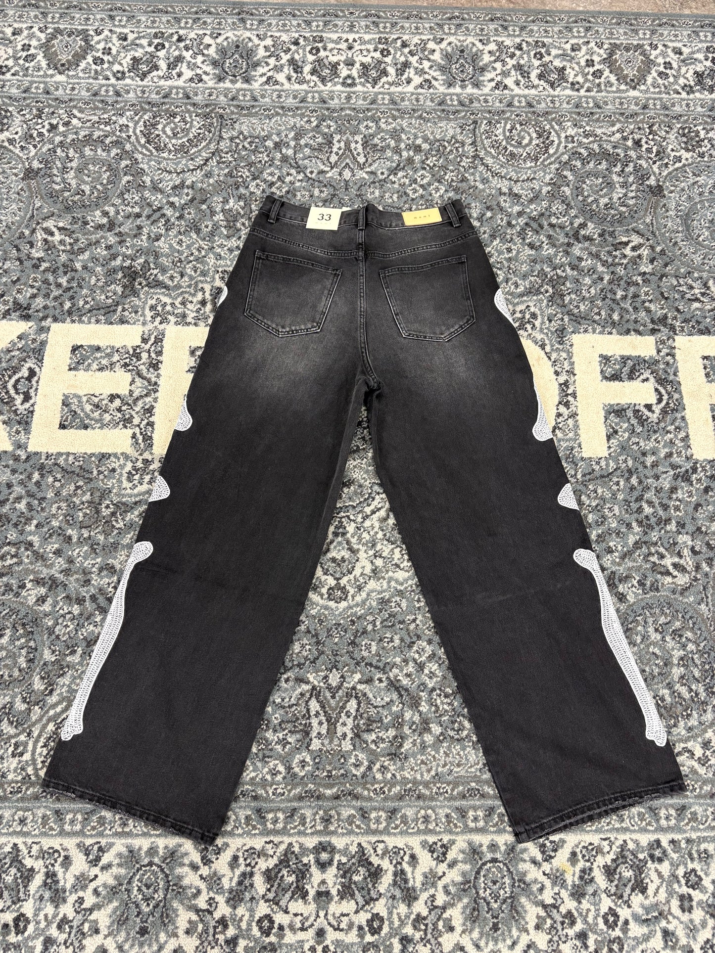 Mnml Skeleton Denim Black