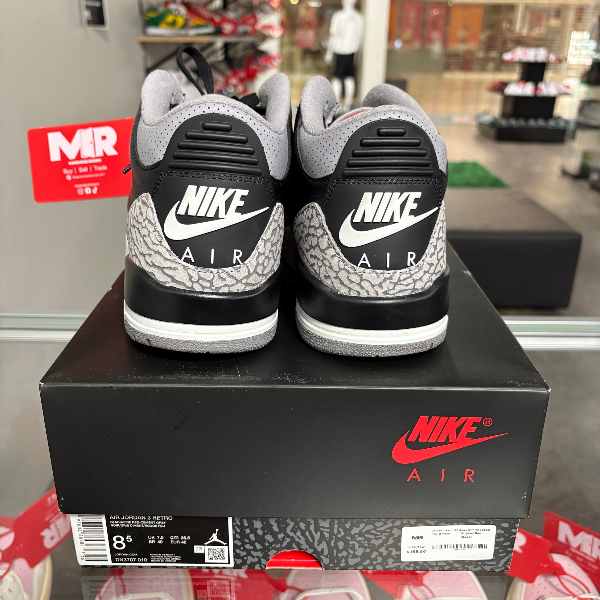 Jordan 3 Retro OG Black Cement (2024)
