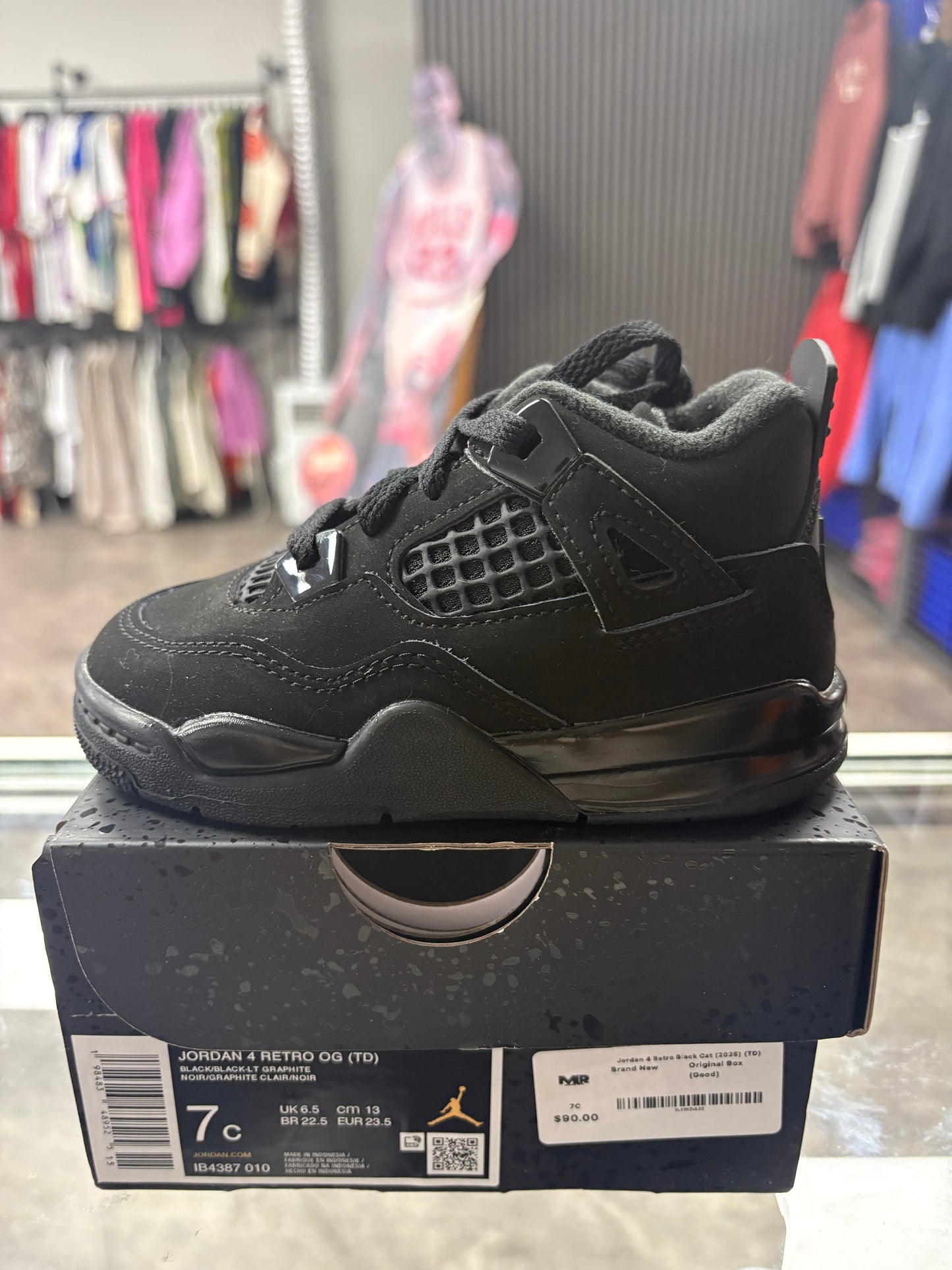 Jordan 4 Retro Black Cat (2025) (TD)