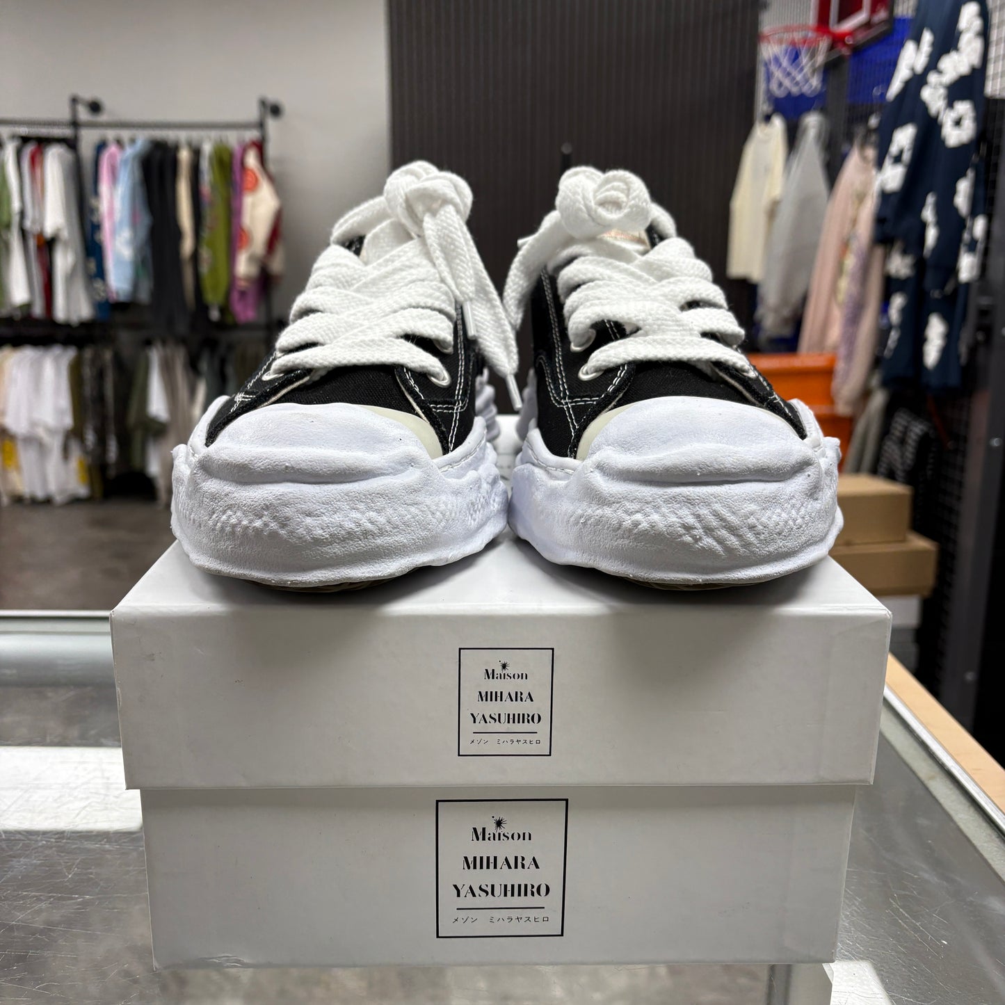 Maison Mihara Yasuhiro Hank OG Sole Canvas Low Black