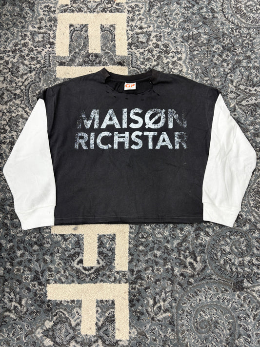 Richstar Thrashed Long Sleeve Tee Black