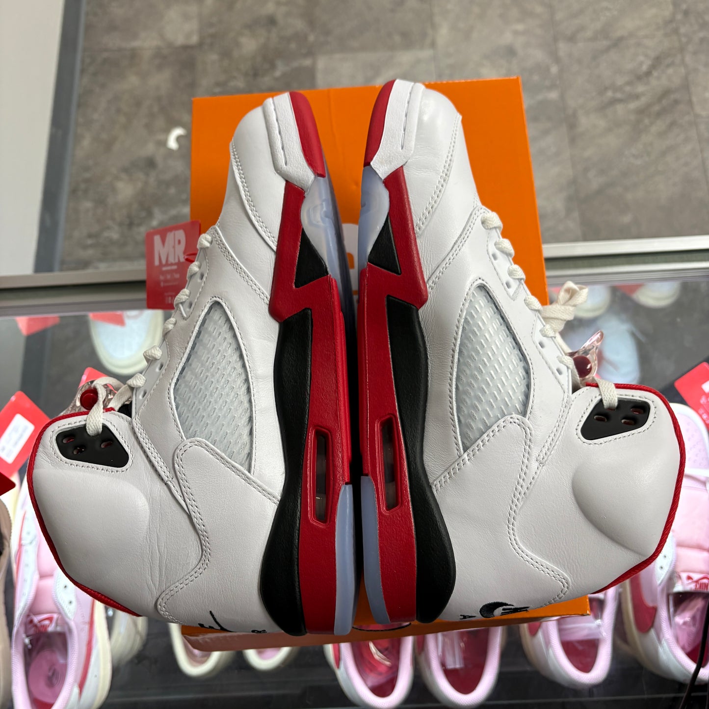 Jordan 5 Retro Fire Red Black Tongue (2025)