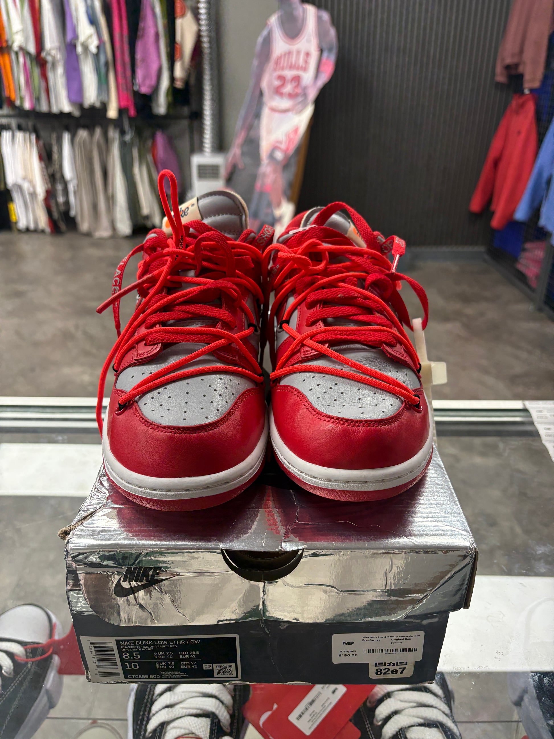 Nike Dunk Low Off-White University Red