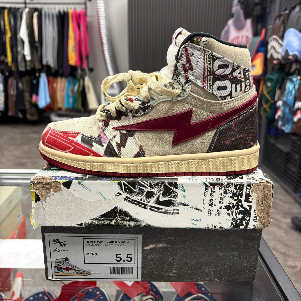 Reves Paris KIY '85 Hi Maroon Tan