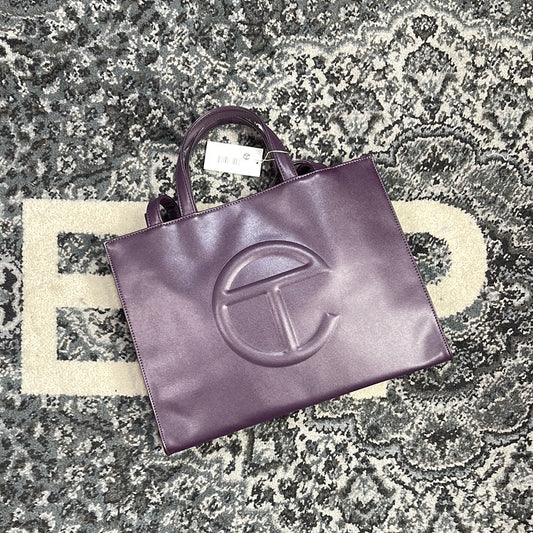 TELFAR SHOPPING BAG MEDIUM EGGPLANT