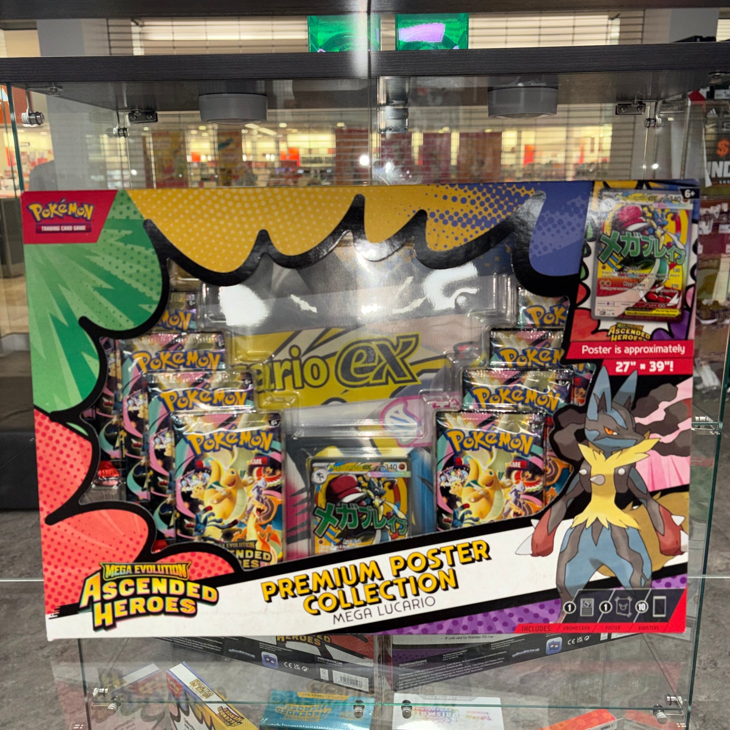 2026 Pokémon Mega Evolution Ascended Heroes Mega Lucario Premium Poster Collection