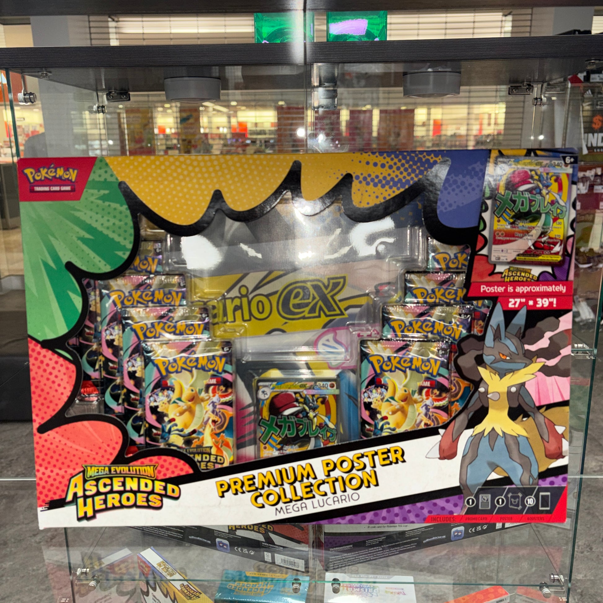 2026 Pokémon Mega Evolution Ascended Heroes Mega Lucario Premium Poster Collection