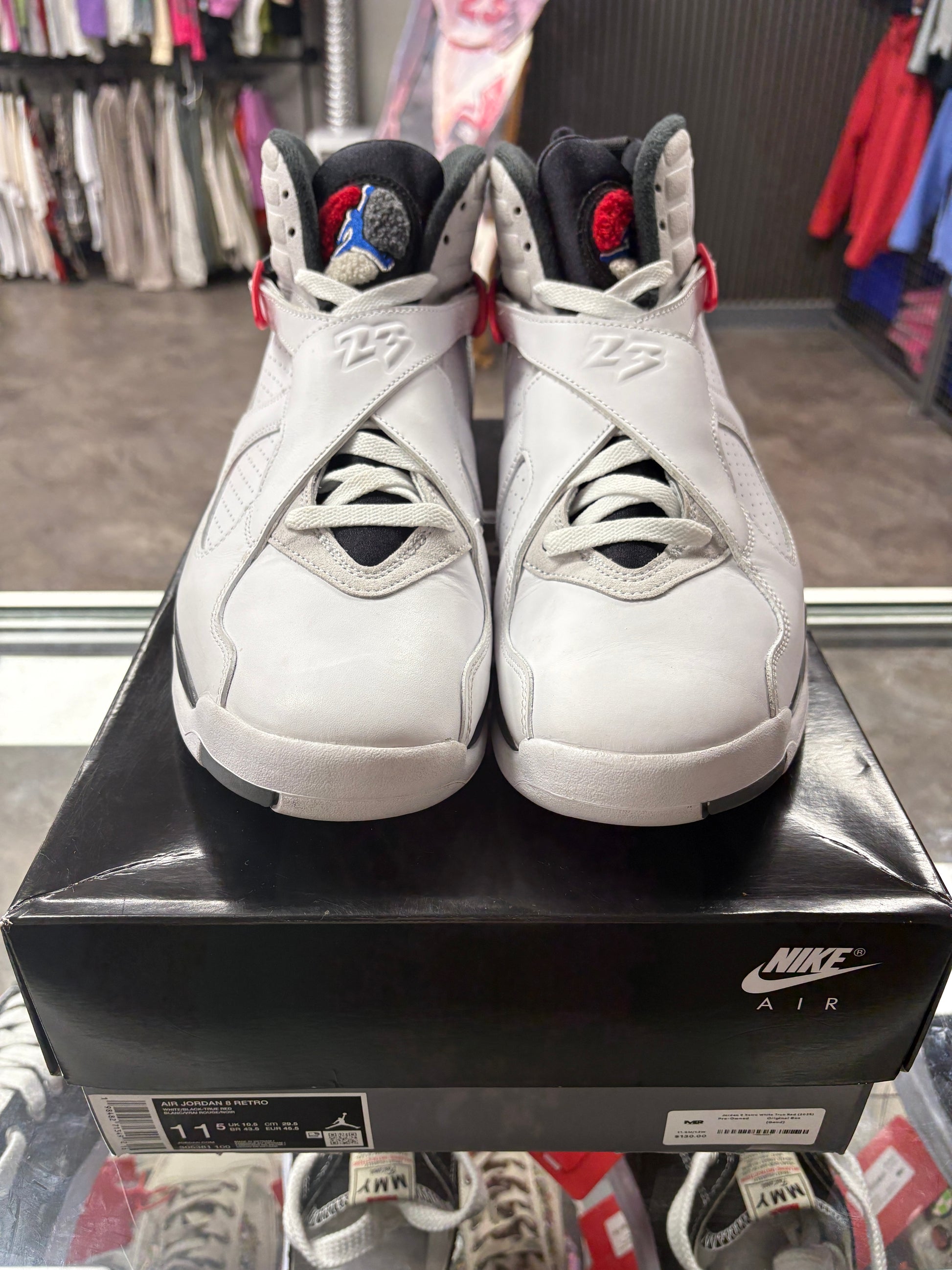 Jordan 8 Retro White True Red (2025)