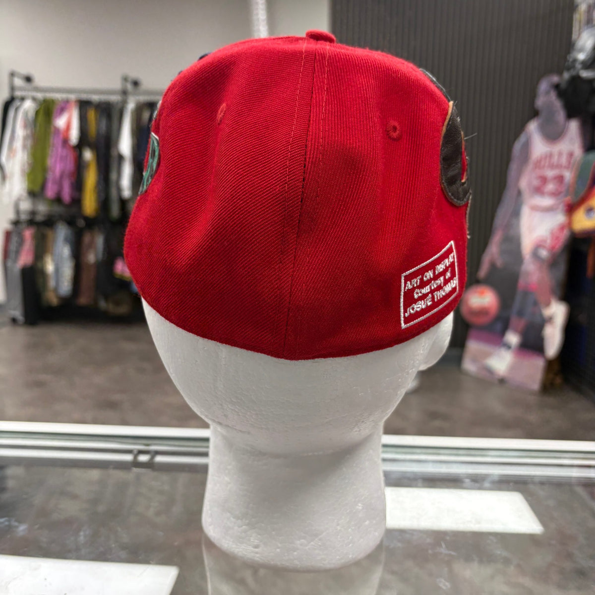 Gallery Dept Red ATK G Patch Fitted Cap